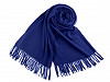Šátek / šála typu pashmina s třásněmi 65x180 cm
