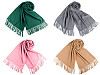 Szal / chusta typu pashmina z frędzlami 65x180 cm
