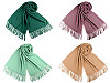 Tuch / Pashmina Schal mit Fransen 65x180 cm