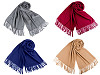 Tuch / Pashmina Schal mit Fransen 65x180 cm