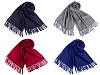 Tuch / Pashmina Schal mit Fransen 65x180 cm