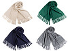 Szal / chusta typu pashmina z frędzlami 65x180 cm