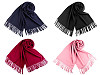 Tuch / Pashmina Schal mit Fransen 65x180 cm