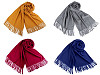 Tuch / Pashmina Schal mit Fransen 65x180 cm