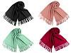 Pañuelo/Mantón tipo pashmina con flecos 65x180 cm