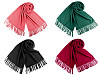 Tuch / Pashmina Schal mit Fransen 65x180 cm