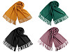 Sciarpa / Scialle tipo Pashmina, con frange, dimensioni: 65 x 180 cm