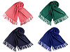 Szal / chusta typu pashmina z frędzlami 65x180 cm