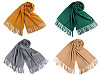 Tuch / Pashmina Schal mit Fransen 65x180 cm