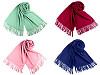 Tuch / Pashmina Schal mit Fransen 65x180 cm