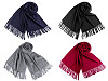 Tuch / Pashmina Schal mit Fransen 65x180 cm
