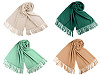 Sciarpa / Scialle tipo Pashmina, con frange, dimensioni: 65 x 180 cm