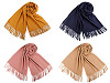 Šátek / šála typu pashmina s třásněmi 65x180 cm