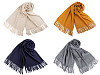 Sciarpa / Scialle tipo Pashmina, con frange, dimensioni: 65 x 180 cm
