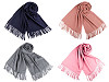 Tuch / Pashmina Schal mit Fransen 65x180 cm