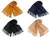 Tuch / Pashmina Schal mit Fransen 65x180 cm