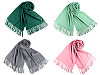Tuch / Pashmina Schal mit Fransen 65x180 cm
