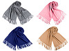 Tuch / Pashmina Schal mit Fransen 65x180 cm