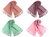 Szal / chusta typu pashmina z frędzlami 65x180 cm