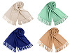 Sciarpa / Scialle tipo Pashmina, con frange, dimensioni: 65 x 180 cm