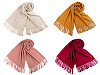 Szal / chusta typu pashmina z frędzlami 65x180 cm