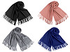 Szal / chusta typu pashmina z frędzlami 65x180 cm