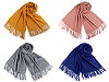 Szal / chusta typu pashmina z frędzlami 65x180 cm
