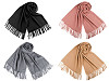 Šátek / šála typu pashmina s třásněmi 65x180 cm