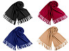 Szal / chusta typu pashmina z frędzlami 65x180 cm
