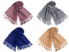 Szal / chusta typu pashmina z frędzlami 65x180 cm