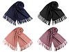 Szal / chusta typu pashmina z frędzlami 65x180 cm
