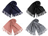 Sciarpa / Scialle tipo Pashmina, con frange, dimensioni: 65 x 180 cm