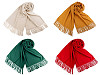 Szal / chusta typu pashmina z frędzlami 65x180 cm