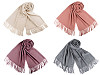 Scarf / Shawl of Pashmina Type with Fringes 65x180 cm