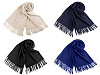 Tuch / Pashmina Schal mit Fransen 65x180 cm