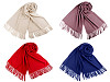 Šátek / šála typu pashmina s třásněmi 65x180 cm