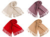 Šátek / šála typu pashmina s třásněmi 70x180 cm