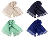 Pashmina-Tuch/Schal mit Fransen, 70 x 180 cm