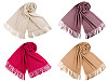 Sciarpa / Stola, tipo Pashmina, con frange, dimensioni: 70 x 180 cm