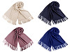 Szal / chusta typu pashmina z frędzlami 70x180 cm