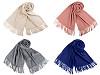 Szal / chusta typu pashmina z frędzlami 70x180 cm