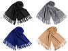Pañuelo tipo pashmina con flecos 70 x 180 cm