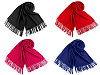 Szal / chusta typu pashmina z frędzlami 70x180 cm