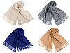Šátek / šála typu pashmina s třásněmi 70x180 cm