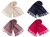 Szal / chusta typu pashmina z frędzlami 70x180 cm