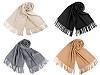 Šátek / šála typu pashmina s třásněmi 70x180 cm