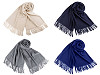 Szal / chusta typu pashmina z frędzlami 70x180 cm