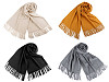 Szal / chusta typu pashmina z frędzlami 70x180 cm