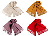 Pashmina-Tuch/Schal mit Fransen, 70 x 180 cm