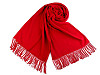 Szal / chusta typu pashmina z frędzlami 65x180 cm